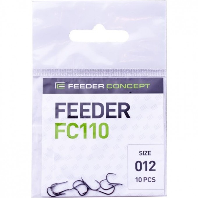Крючки FEEDER CONCEPT Feeder серия FC110 №12, уп. 10шт FC110-012 Крючки FEEDER CONCEPT Feeder серия FC110 №12, уп. 10шт FC110-012