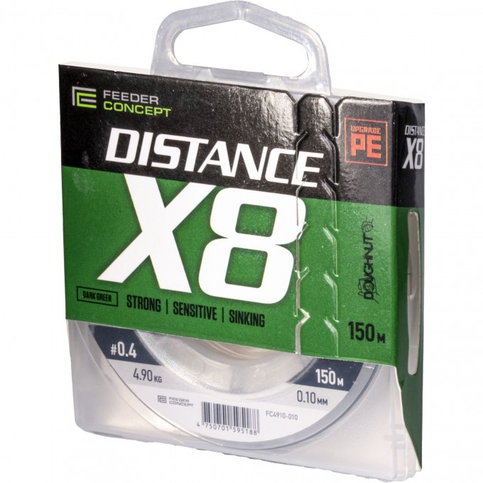 Леска плетёная FEEDER CONCEPT DISTANCE Х8 BRAID DARK GREEN 150/010 FC4910-010 Леска плетёная FEEDER CONCEPT DISTANCE Х8 BRAID DARK GREEN 150/010 FC4910-010