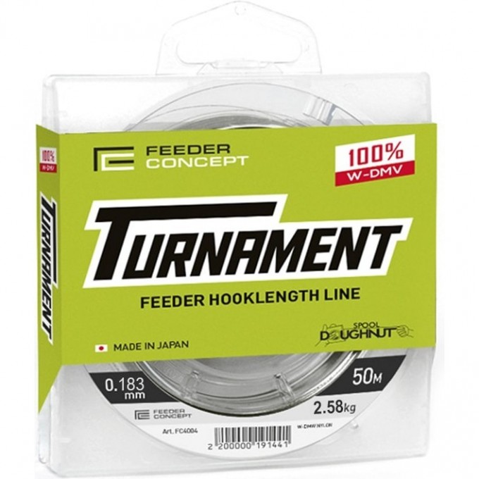 Леска монофильная FEEDER CONCEPT Turnament 50 м, 0.18 мм FC4004-018 Леска монофильная FEEDER CONCEPT Turnament 50 м, 0.18 мм FC4004-018