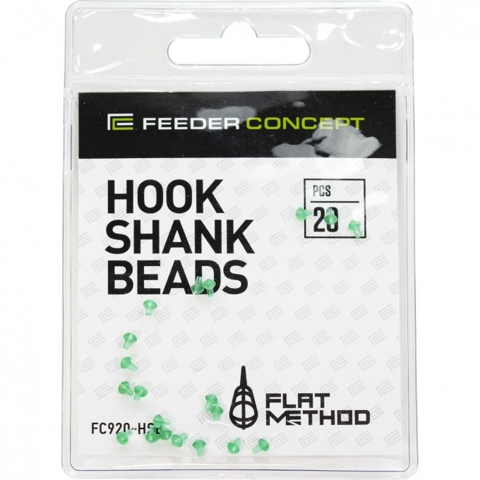 Стопоры на крючок FEEDER CONCEPT FLAT METHOD HOOK SHANK BEADS 20шт. FC920-HSB Стопоры на крючок FEEDER CONCEPT FLAT METHOD HOOK SHANK BEADS 20шт. FC920-HSB