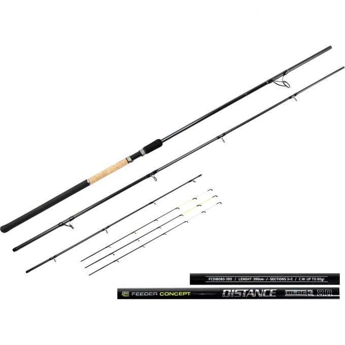 Удилище фидерное FEEDER CONCEPT DISTANCE BLACK 080 3.90 FCDIB080-390 Удилище фидерное FEEDER CONCEPT DISTANCE BLACK 080 3.90 FCDIB080-390