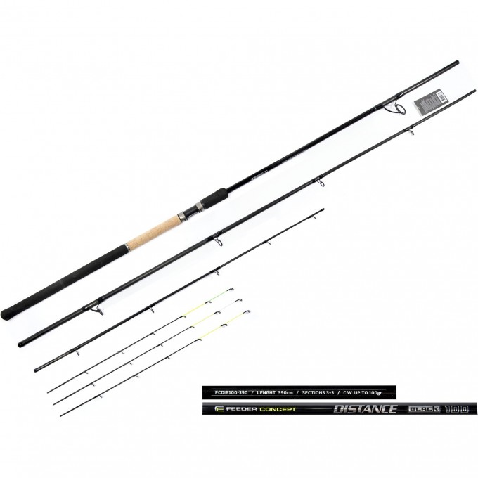 Удилище фидерное FEEDER CONCEPT DISTANCE BLACK 100 3.90 FCDIB100-390 Удилище фидерное FEEDER CONCEPT DISTANCE BLACK 100 3.90 FCDIB100-390